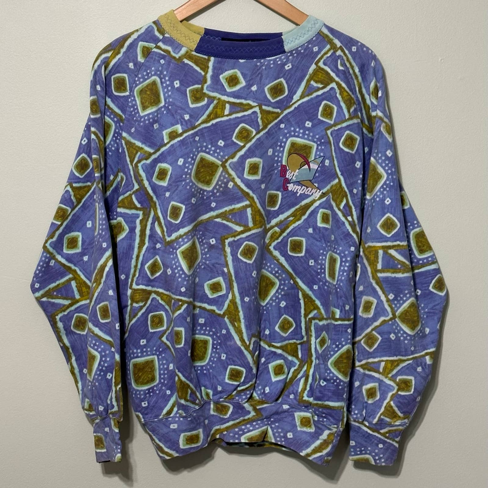 Vintage 80s Mens Best Company Olmes Carretti Pullover Crewneck